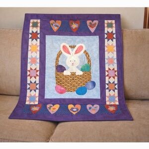 Brand new patchwork Easter Bunny cotton quilt